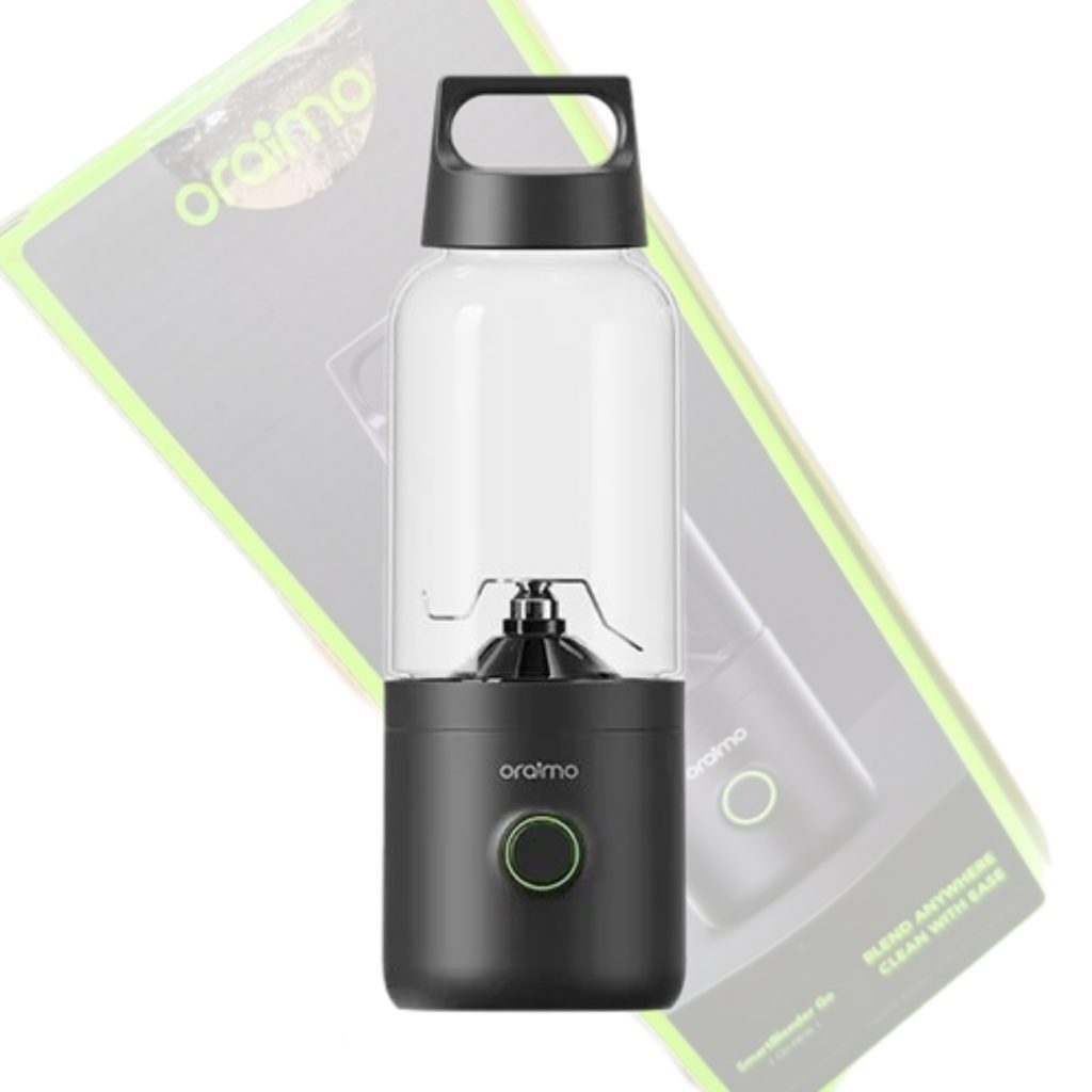 تصویر کامل شیکر شارژی oraimo با بدنه شفاف و طراحی مدرن