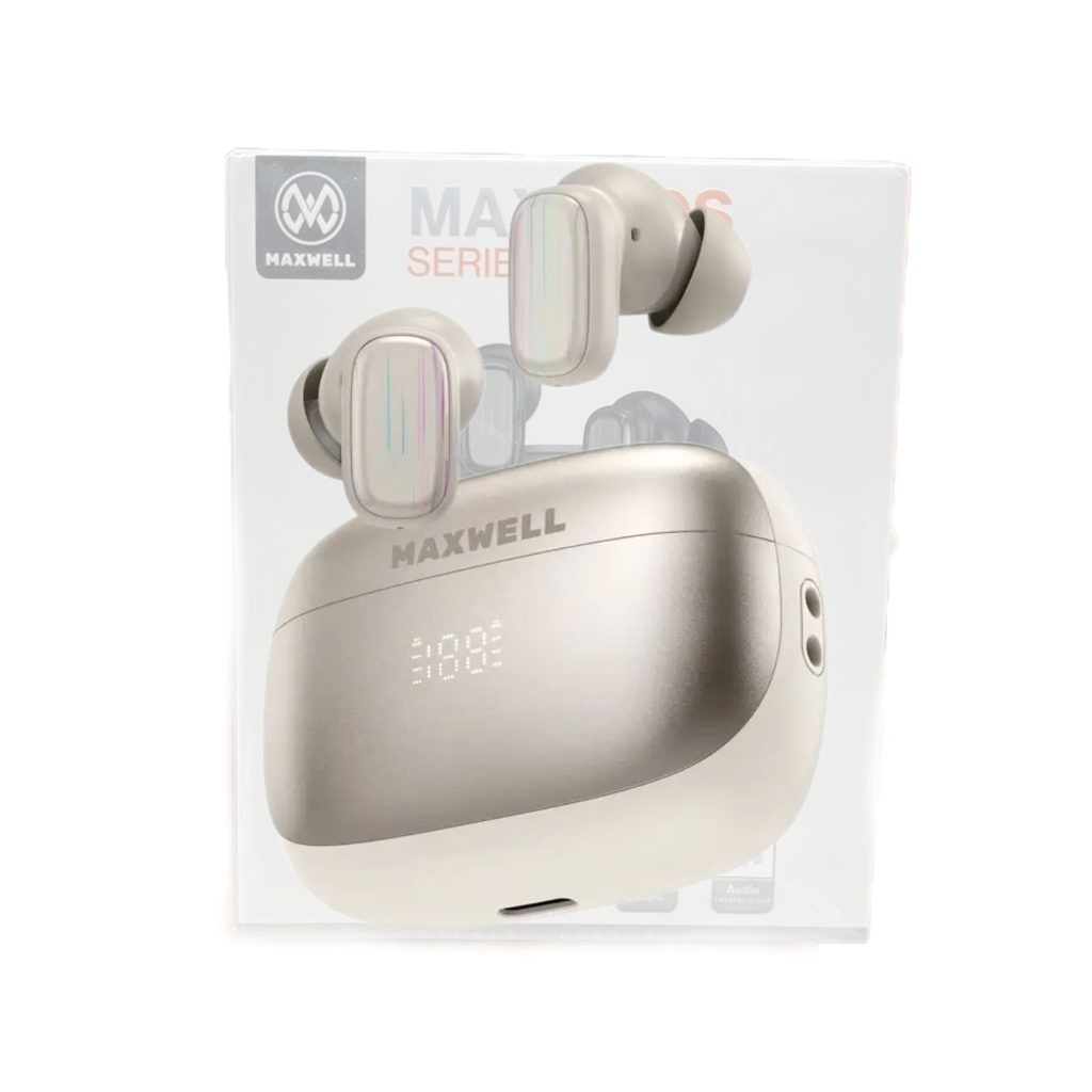 ایرپاد بلوتوثی Maxwell Maxbuds با طراحی ارگونومیک و سبک