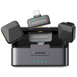 نمای بالای میکروفون یقه‌ای پرودو Orion با سر میکروفون و فوم ضد باد