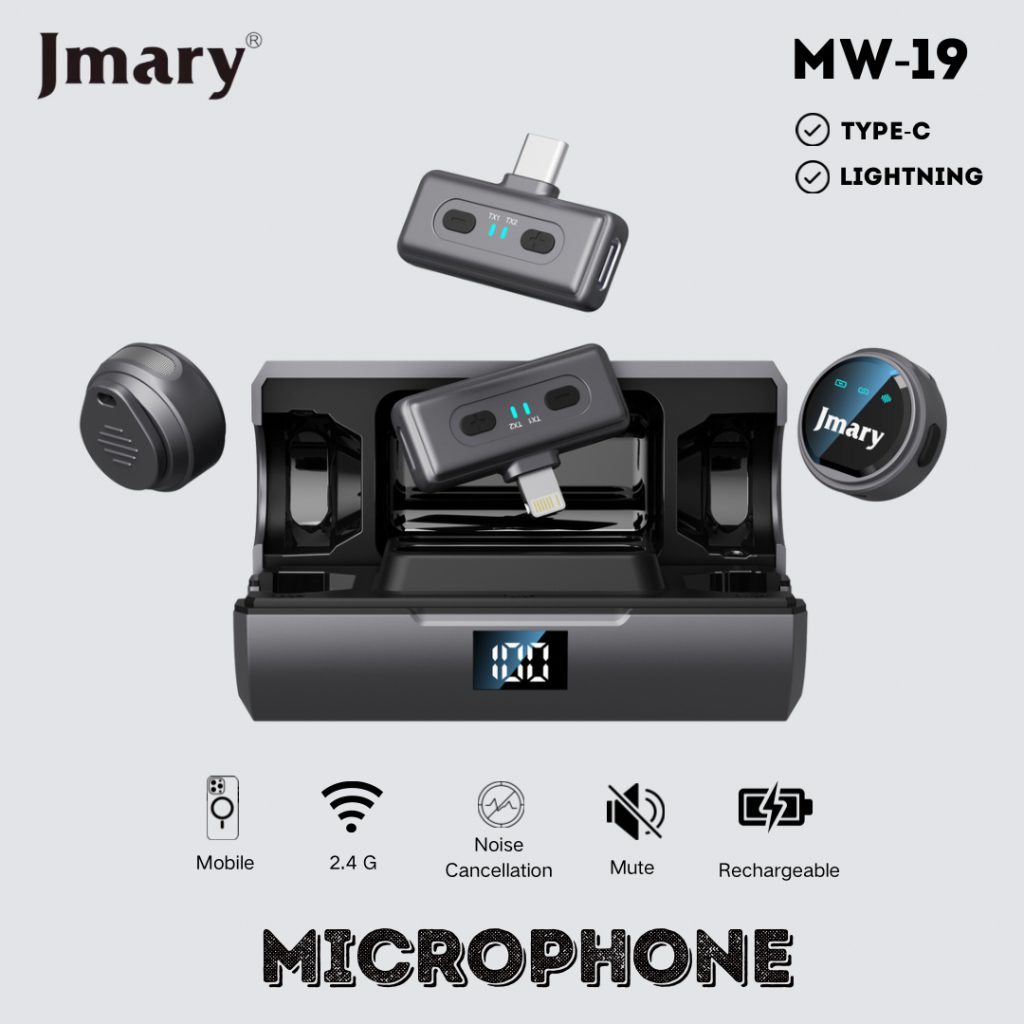 طراحی کوچک و سبک میکروفون MW-19