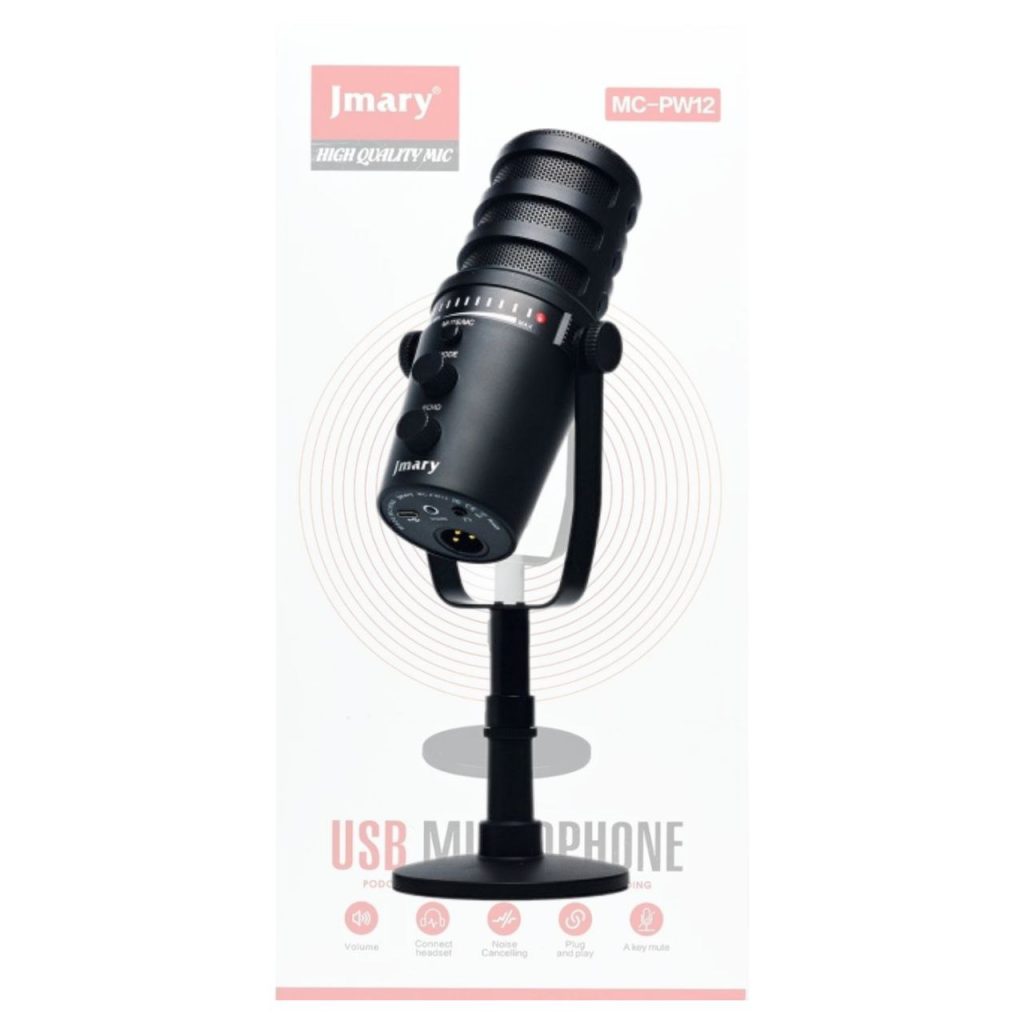 میکروفون جی‌ماری MC-PW12 با قابلیت چرخش ۳۶۰ درجه